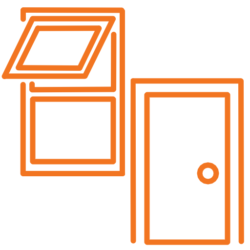 vensters en deure ikon