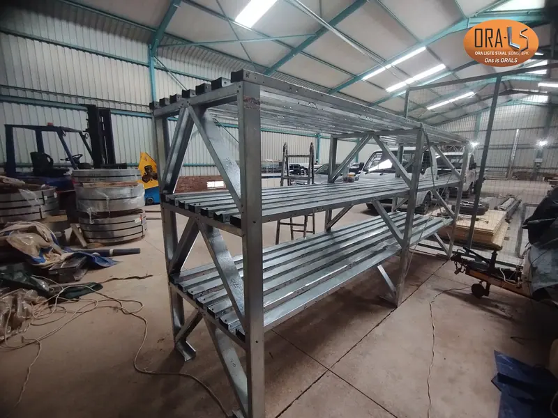 Custom shelves completed using ORALS-supplied structural systems and materials