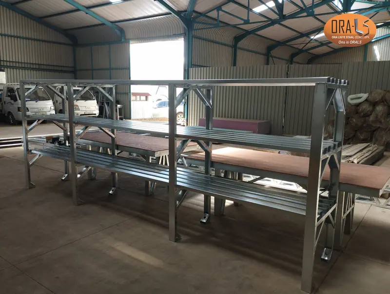 Custom shelves completed using ORALS-supplied structural systems and materials
