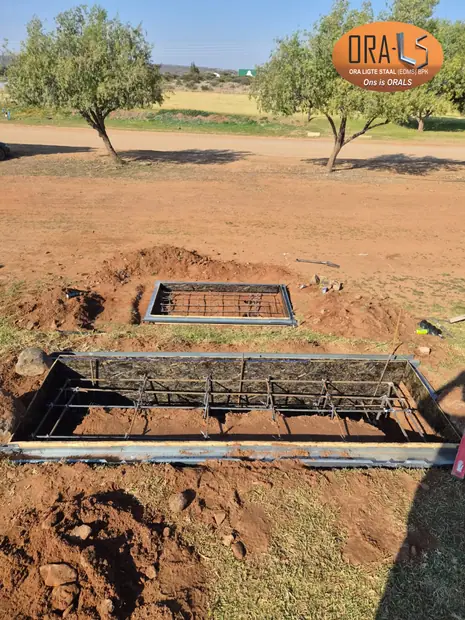 Custom stairs foundation using ORALS-supplied structural systems and materials