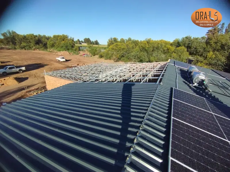 House roof using ORALS-supplied structural systems and materials