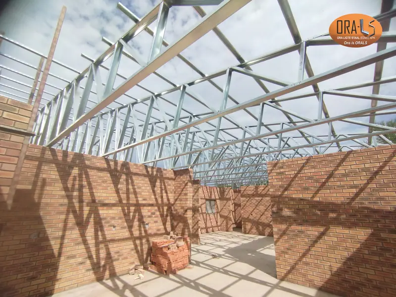 House roof using ORALS-supplied structural systems and materials