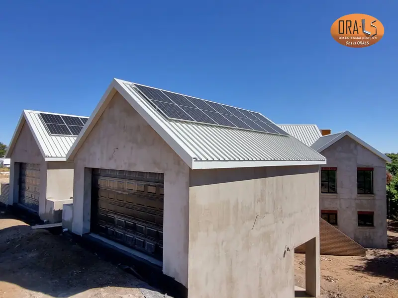 Roof structure project using ORALS-supplied structural systems and materials