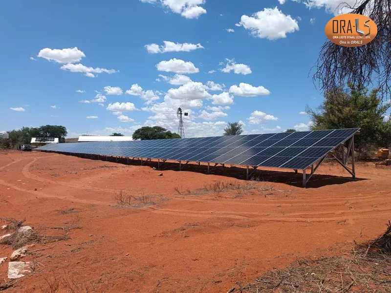 Solar structure project completed using ORALS-supplied structural systems and materials