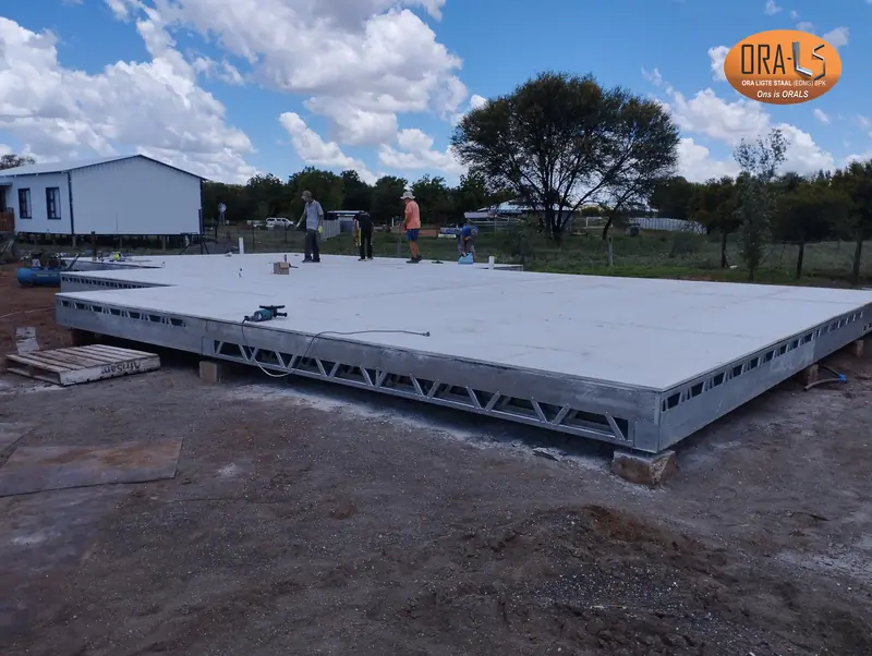 House foundation using ORALS-supplied structural systems and materials