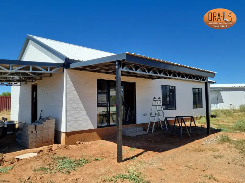 Residential house completed using ORALS-supplied structural systems and materials
