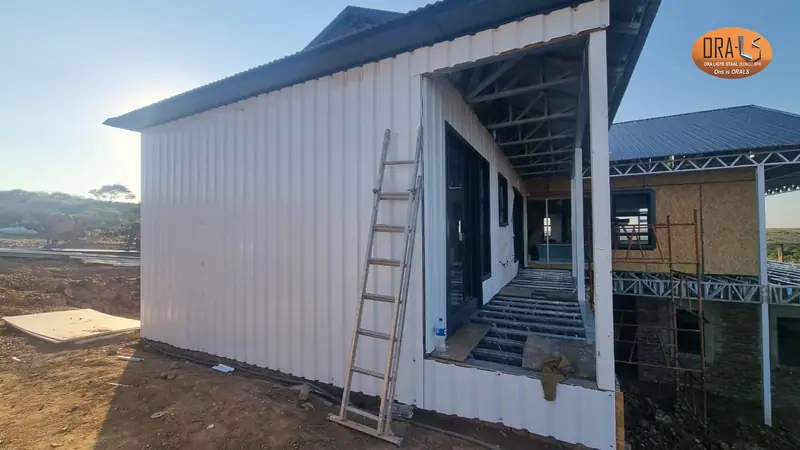 House extension using ORALS-supplied structural systems and materials