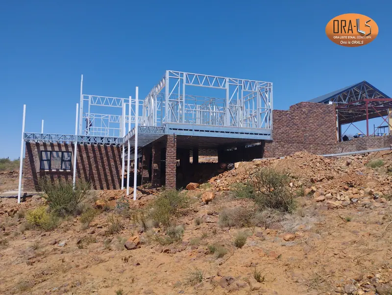 House extension structure using ORALS-supplied structural systems and materials
