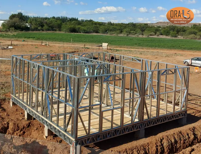 House wall frames using ORALS-supplied structural systems and materials