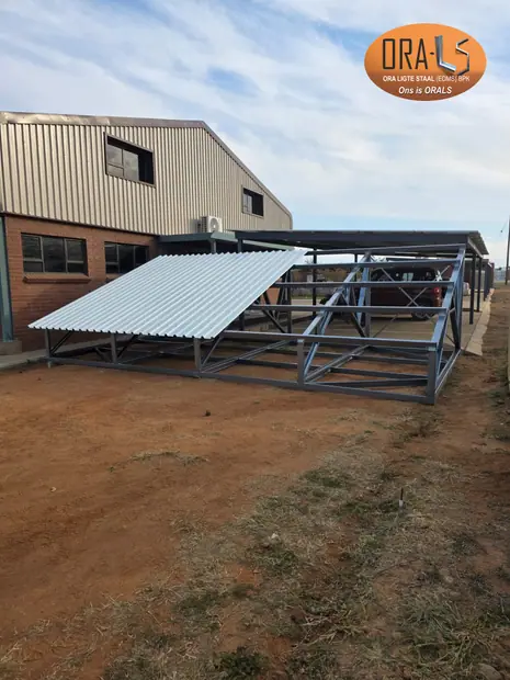 Solar structure frame using ORALS-supplied structural systems and materials