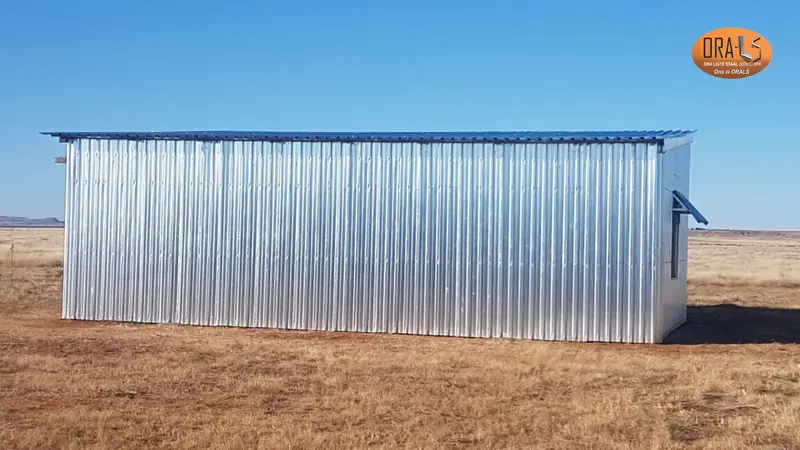 Agricultural shed completed using ORALS-supplied structural systems and materials